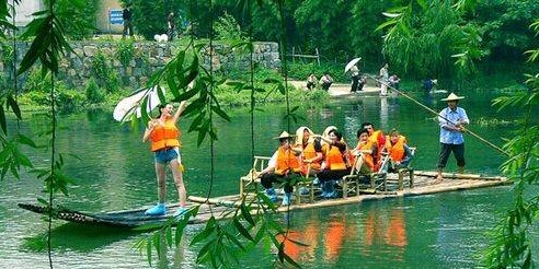 重渡溝竹筏漂流1